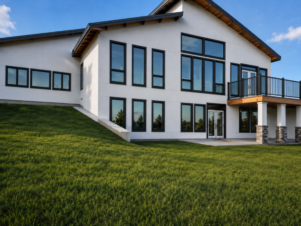 14 modern minimalist home with lush lawn